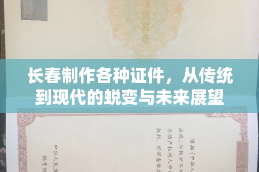 哈尔滨长春制作各种证件，从传统到现代的蜕变与未来展望