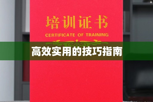 哈尔滨高效实用的技巧指南
