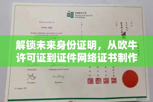 哈尔滨解锁未来身份证明，从吹牛许可证到证件网络证书制作的奇妙旅程
