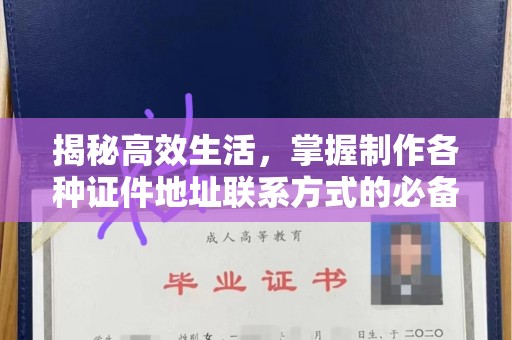 哈尔滨揭秘高效生活，掌握制作各种证件地址联系方式的必备技巧