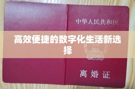 哈尔滨高效便捷的数字化生活新选择