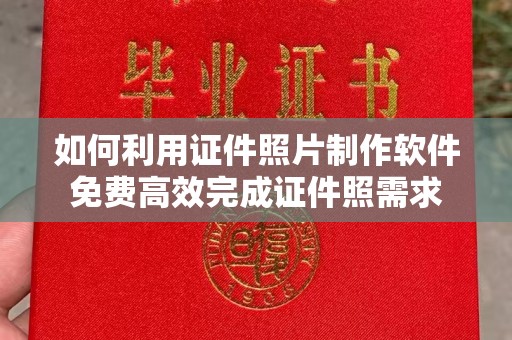 哈尔滨如何利用证件照片制作软件免费高效完成证件照需求