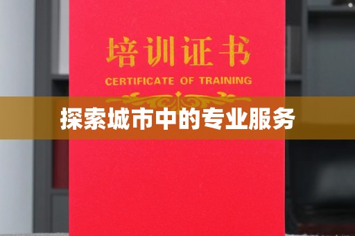 哈尔滨探索城市中的专业服务