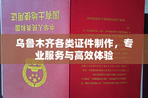 哈尔滨乌鲁木齐各类证件制作，专业服务与高效体验