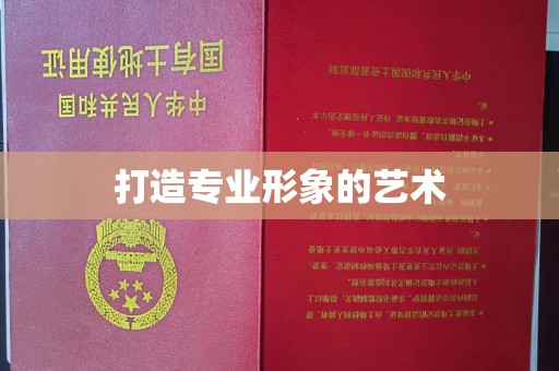 哈尔滨打造专业形象的艺术