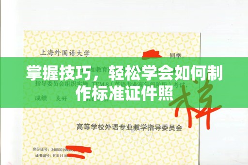 哈尔滨掌握技巧，轻松学会如何制作标准证件照