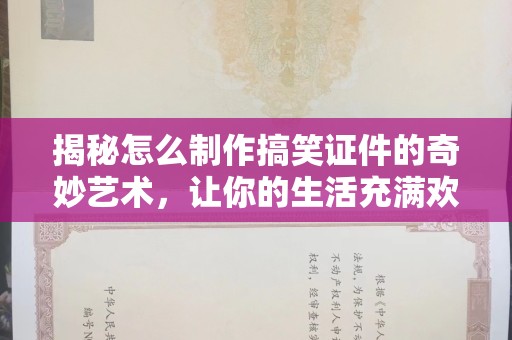 哈尔滨揭秘怎么制作搞笑证件的奇妙艺术，让你的生活充满欢笑与创意！