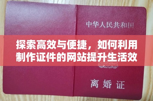哈尔滨探索高效与便捷，如何利用制作证件的网站提升生活效率