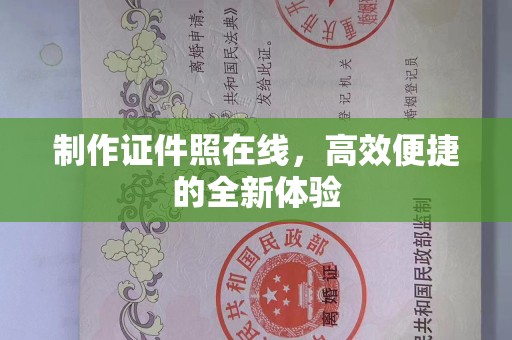 哈尔滨制作证件照在线，高效便捷的全新体验