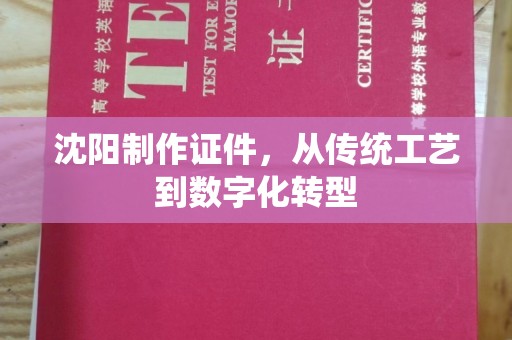 哈尔滨沈阳制作证件，从传统工艺到数字化转型