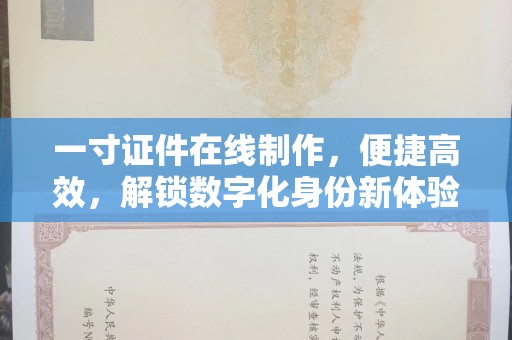 哈尔滨一寸证件在线制作，便捷高效，解锁数字化身份新体验