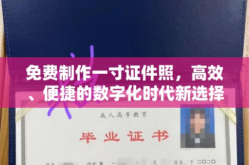 哈尔滨免费制作一寸证件照，高效、便捷的数字化时代新选择
