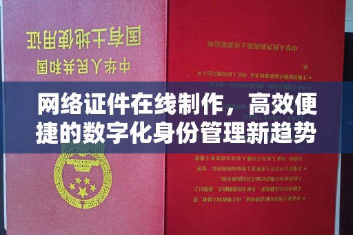 哈尔滨网络证件在线制作，高效便捷的数字化身份管理新趋势
